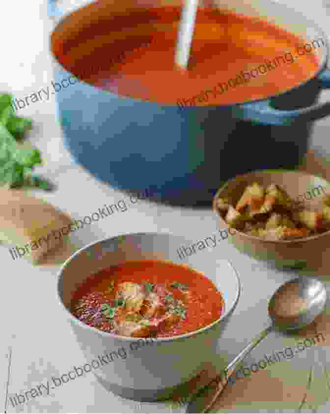 A Bowl Of Steaming Tomato Soup, A Comforting And Classic Southern Soup Dish. Ultimate Turkey Cookbook: Casseroles Main Dishes Soups Sandwiches (Southern Cooking Recipes)