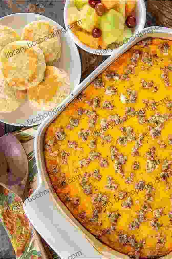 A Casserole Dish Filled With Creamy Grits, Sausage, Peppers, Onions, And Cheese Southern Cornmeal Grits Cookbook: Cornbread Polenta Casseroles More (Southern Cooking Recipes)