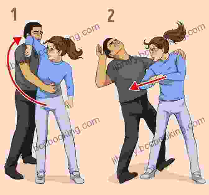 A Detailed Illustration Demonstrating A Self Defense Technique The Self Defense Handbook: The Best Street Fighting Moves And Self Defense Techniques