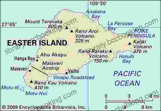 A Map Of Easter Island, Showcasing Its Geographical Features And Key Landmarks. Easter Island: The Secret Knowledge