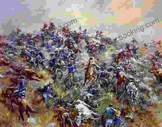 A Painting Depicting The Battle Of Little Bighorn, Where The Sioux And Cheyenne Defeated General Custer's Forces The Three Cornered War: The Union The Confederacy And Native Peoples In The Fight For The West