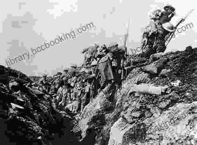 A Photograph Of A World War I Battlefield, With Soldiers Advancing Through Trenches MY TRAVELS THROUGH TWO CENTURIES