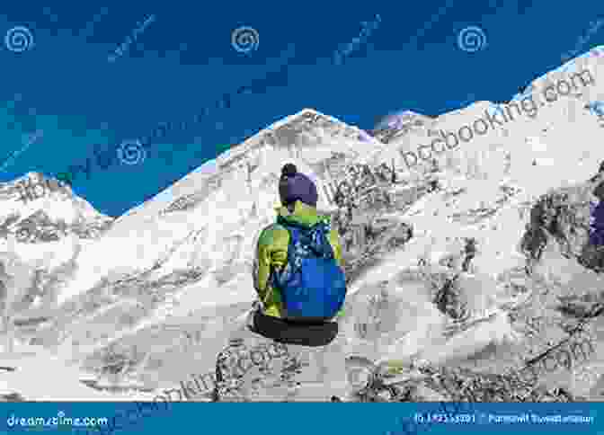 A Trekker Sitting On A Rock, Contemplating The Himalayas THE GOOD WAY: A Himalayan Journey
