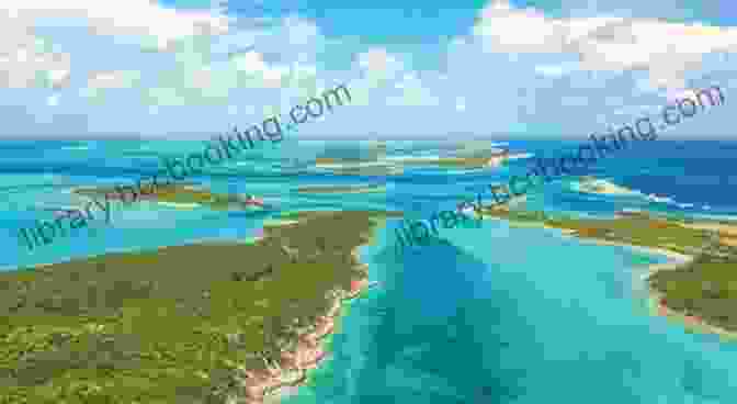 Aerial View Of The Plana Cays, Showcasing Their Pristine Beaches, Turquoise Waters, And Vibrant Coral Reefs. The Island Hopping Digital Guide To The Southern Bahamas Part III The Crooked Acklins District: Including: Mira Por Vos Samana The Plana Cays And The Crooked Island Passage