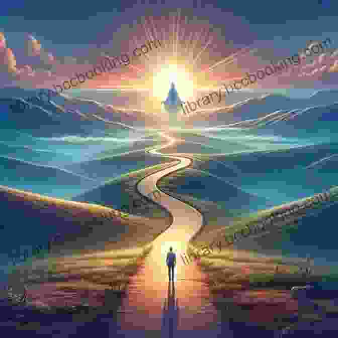 An Abstract Depiction Of A Path Leading Towards A Bright Light, Symbolizing The Journey Of Enlightenment And Spiritual Awakening Through Zeustian Logic. Zeustian Logic Wade Albert White