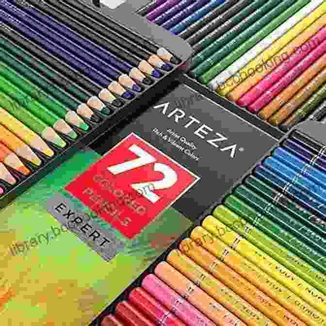 An Array Of Wax Based Coloured Pencils In Vibrant Hues, Ready To Unleash Your Creativity. Learn To Draw: With Wax Based Coloured Pencils