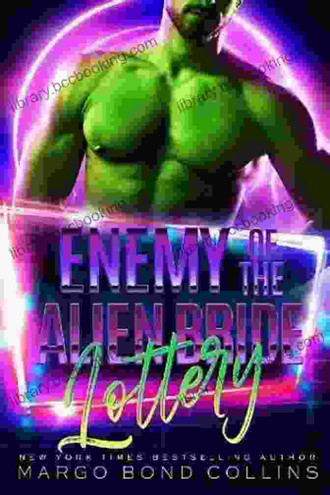 Enemy Of The Alien Bride Lottery Book Cover With A Woman Gazing Out At A Starry Sky And An Alien Spaceship In The Background. Enemy Of The Alien Bride Lottery: A Sci Fi Alien Romance (Khanavai Warrior Bride Games 4)