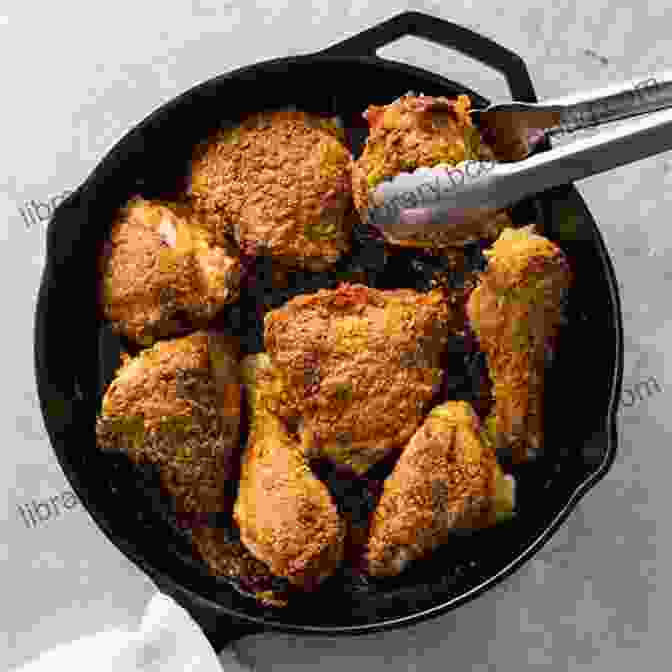 Golden Brown Southern Fried Chicken Sizzling In A Cast Iron Skillet Canned Soup Cookbook: Skillet Meals Casseroles Slow Cooker Meals More (Southern Cooking Recipes)