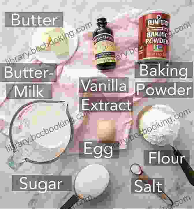 Image Of Pancake Ingredients Laid Out On A Table, Including Flour, Sugar, Baking Powder, Salt, Milk, Eggs, And Butter Pancake Recipes: Easy And From Scratch