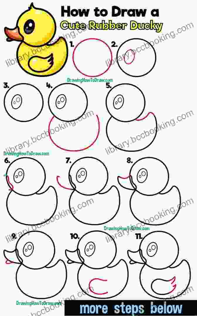 Image Of Step By Step Drawing Instructions How To Draw Kawaii Cute Animals + Characters Collection 1 3: Cartooning For Kids + Learning How To Draw Super Cute Kawaii Animals Characters Doodles Things (Drawing For Kids 17)