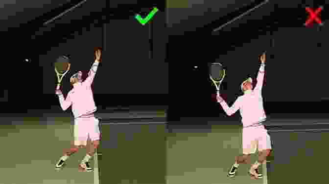 Intricate Tennis Serve Motion With A Blurred Background Highlighting The Player's Focus And Determination The Education Of A Tennis Player