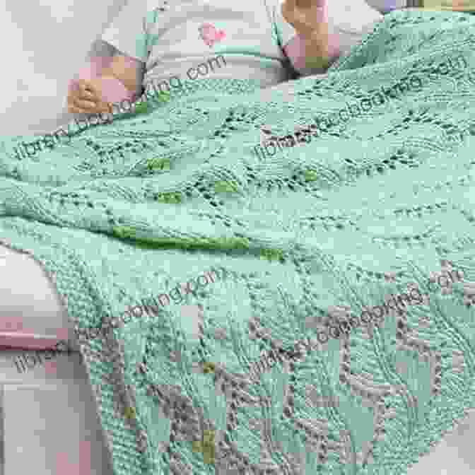 Knitted Baby Afghan Blanket In Blue Shades Knitting Pattern KP380 Baby Afghan Blanket Baby Blanket Pattern In Aran Yarn