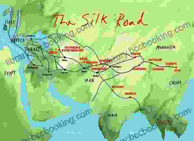 Map Of The Silk Road With Caravan Routes And Major Cities The Silk Road: A New History