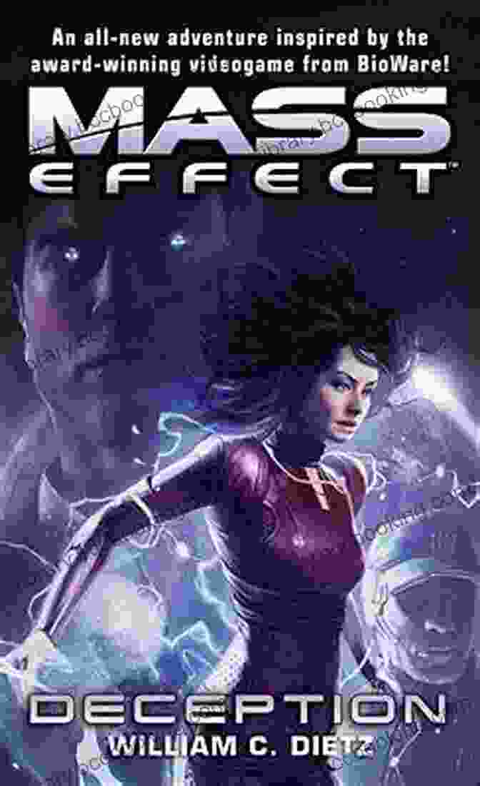 Mass Effect Deception Book Cover Featuring Shepard And Cerberus Logo Mass Effect: Deception William C Dietz