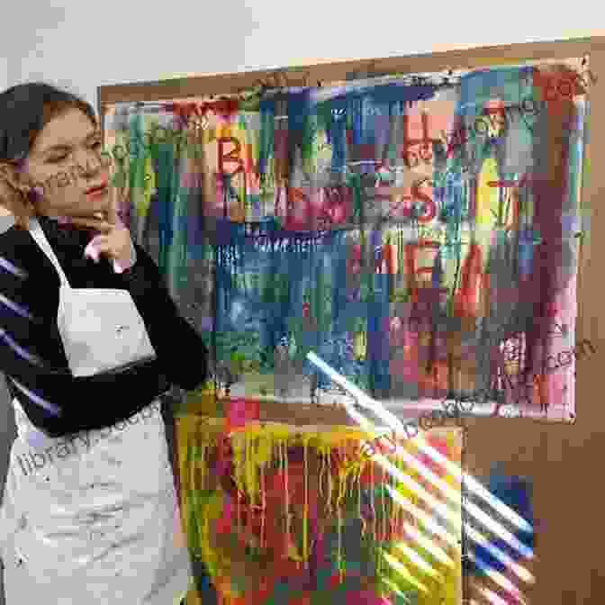 Person Contemplating The Meaning Of An Abstract Painting ACRYLIC PAINTING: The Definitive Guides For Lovers Of Art Who Wants To Know The Pros And Cons Of Acrylic Painting