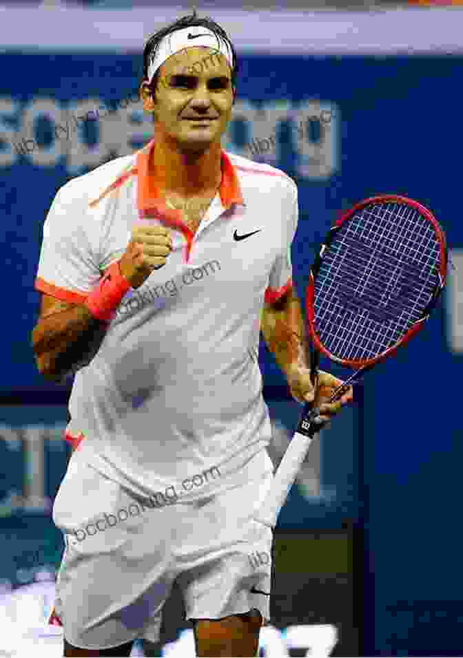 Roger Federer Celebrates Victory At The US Open US Open: 50 Years Of Championship Tennis