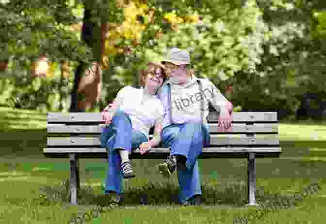 Step And Skip, Two Elderly People Sitting On A Bench, Smiling When Step Met Skip Vicky Weber