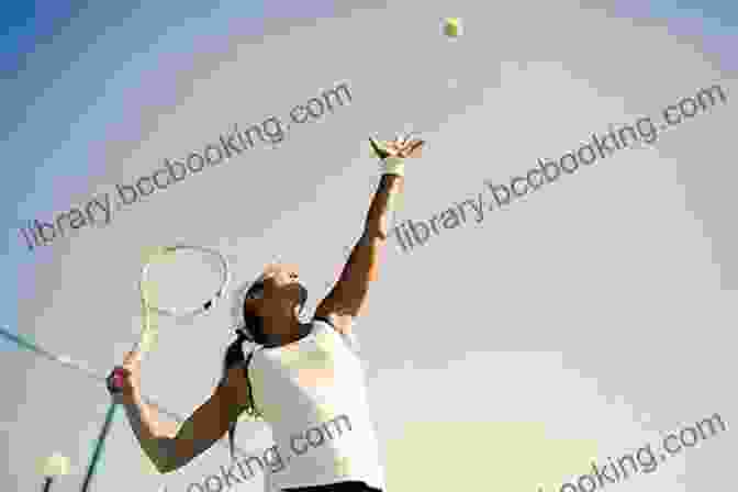 Tennis Player Serving The Ball Tennis Improve Your Level Of The Game