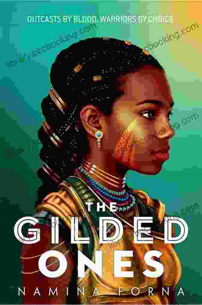 The Gilded Ones Book Cover Featuring A Young Woman With Golden Tinged Eyes And A Sword In Hand. The Gilded Ones Namina Forna