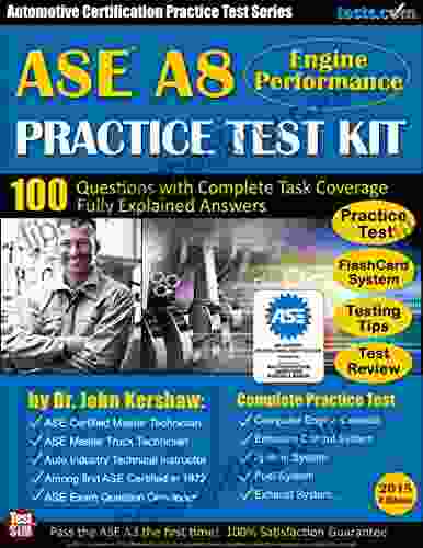 ASE A8 Practice Test Kit Automotive Certification Practice Test Series: Questions Fully Explained For Ideal Study Flash Card Study System Test Review