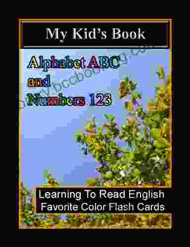 My Kid S Alphabet ABC And Numbers 123 Learning To Read English Favorite Color Flash Cards (14 Colors)